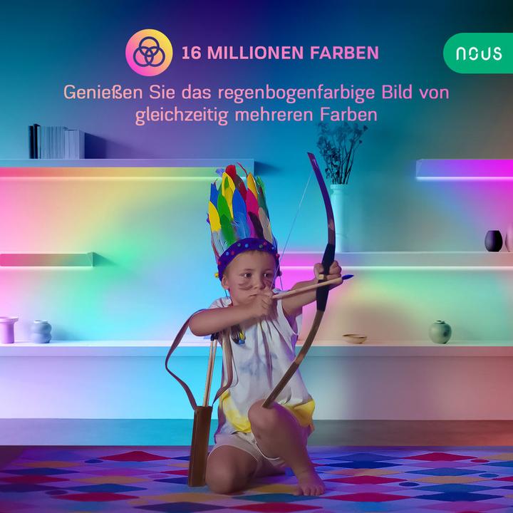 Produktbild Nous Smart RGBIC WIFI LED Strip F5 (Mehrfarbig, 1000 cm, Indoor)