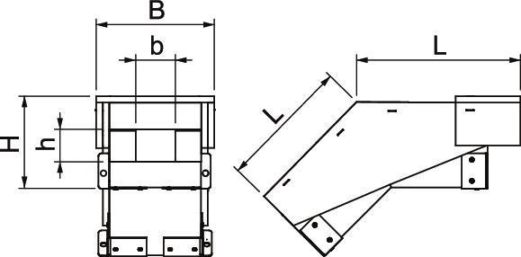 Actual product image OBO Bettermann OBO vertical bend (14 cm)
