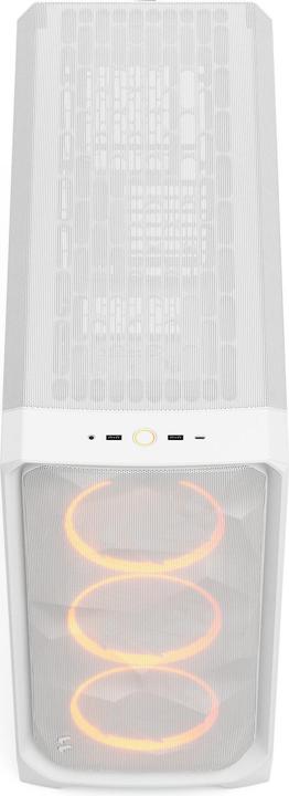 Produktbild Fractal Case Meshify 3 XL White RGB TG Clear Tint (mATX, EE-ATX, ITX, SSI CEB, ATX, E-ATX, SSI EEB)