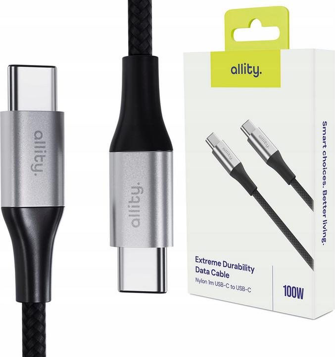 Image du produit Allity USB C – USB C (1 m, USB 1.0, 100 W)