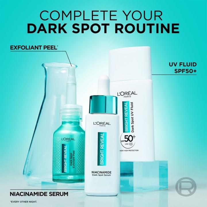 Image du produit L'Oréal Paris Fluide UV Bright Reveal Dark Spot (Crème solaire, SPF 50, 50 ml)