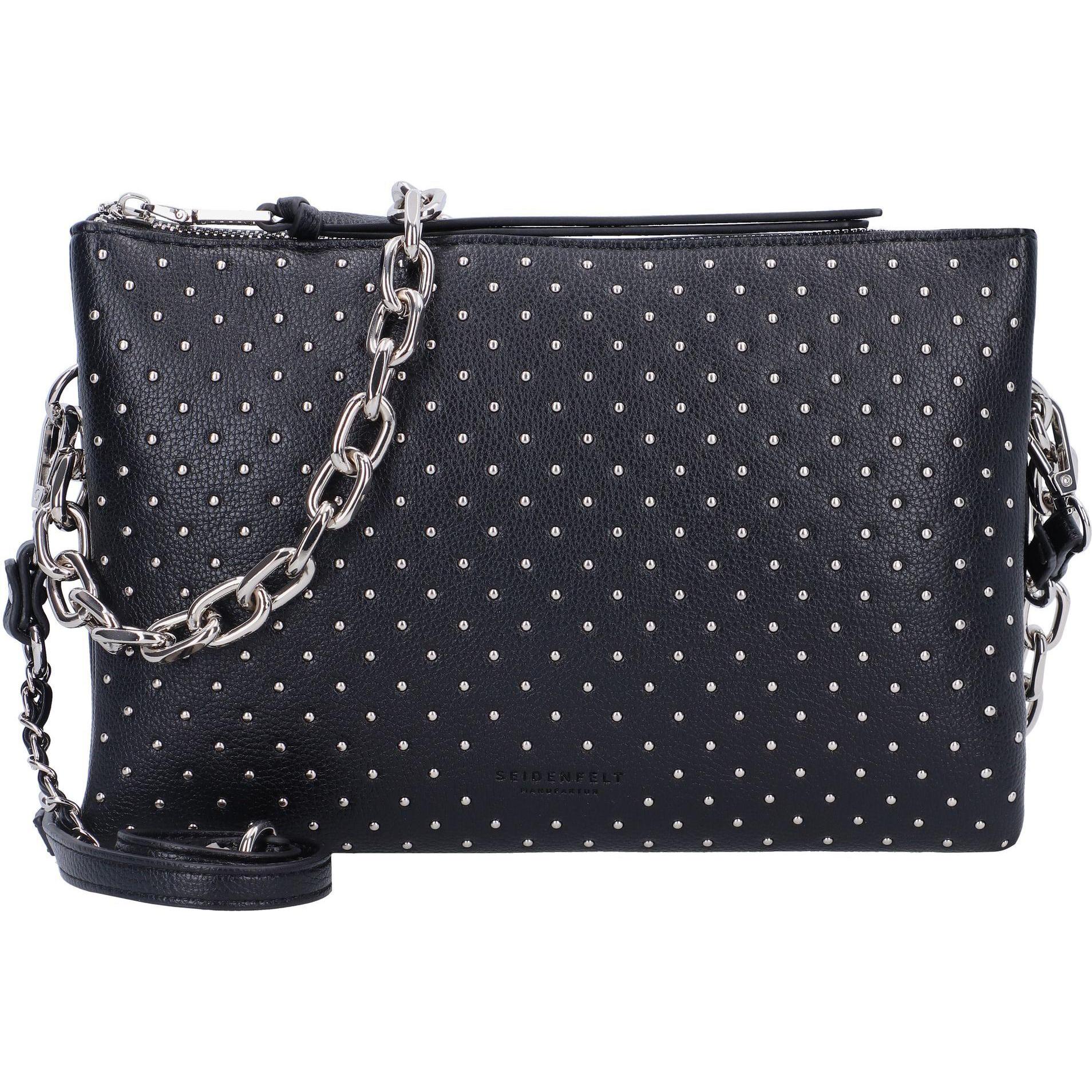 Seidenfelt, Handtasche, Jomala Schultertasche 28 cm, Schwarz