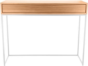 Actual product image Jan Kurtz DINA console table, frame: white RAL9016 tubular steel (34 x 34 x 78 cm)