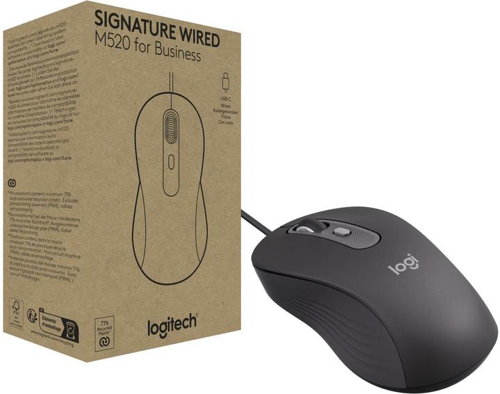 Produktbild Logitech LOGI Wired Mouse M520 for Business, Wired Mouse (Kabelgebunden)