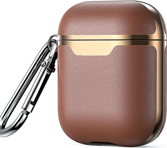 Produktbild JTI Schutzhülle für AirPods Case - Braun / Gold (Ladecase Hülle)