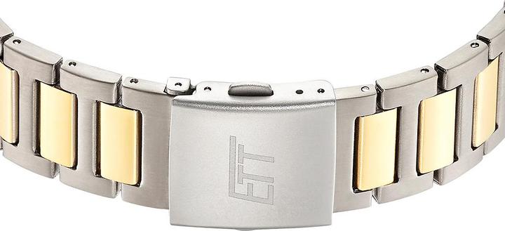 Actual product image ETT EGT-11468-21M Solar Drive Radio Controlled Watch Everest II Titanium Men's Watch 41mm 5ATM (Analogue wristwatch, Radio-controlled clock, 41 mm)