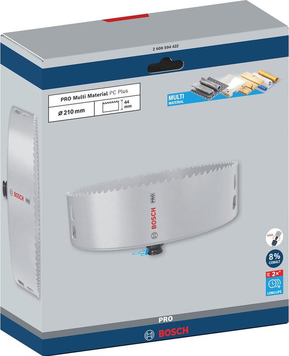 Produktbild Bosch Professional Zubehör PRO Multi Material PC Plus Lochsäge (210 mm)