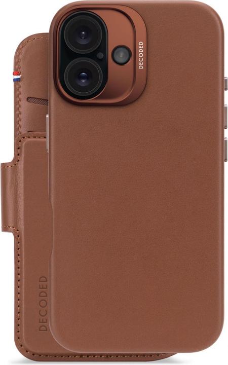 Productafbeelding Decoded Leren afneembare portemonnee - Tan - iPhone 16 (Apple iPhone 16)