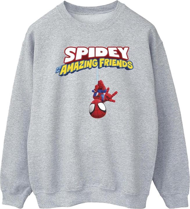 Actual product image Mens Spider-Man Hanging Upside Down Sweatshirt (XXL)