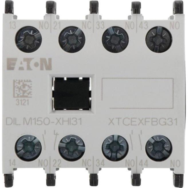 Thumbnail - Eaton Hilfskontaktblock 3 Schließer 1 Öffner, Taster + Schalter, Schwarz