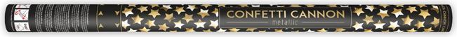 Actual product image Partydeco Confetti cannon with stars, gold, 80cm (1 pkt / 1 pc.) (1 Piece)