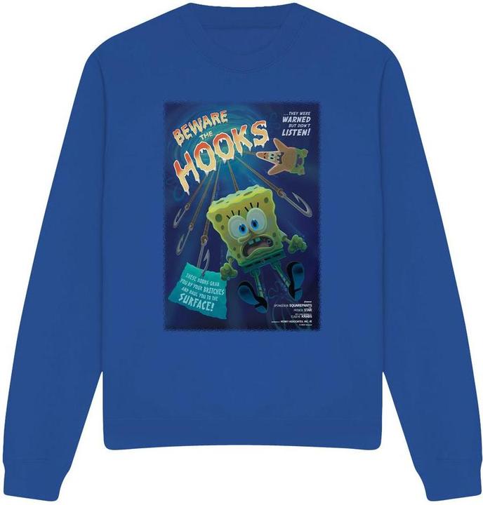 Immagine prodotto Spongebob Squarepants Beware The Hooks Felpa Adulto Unisex (XL)