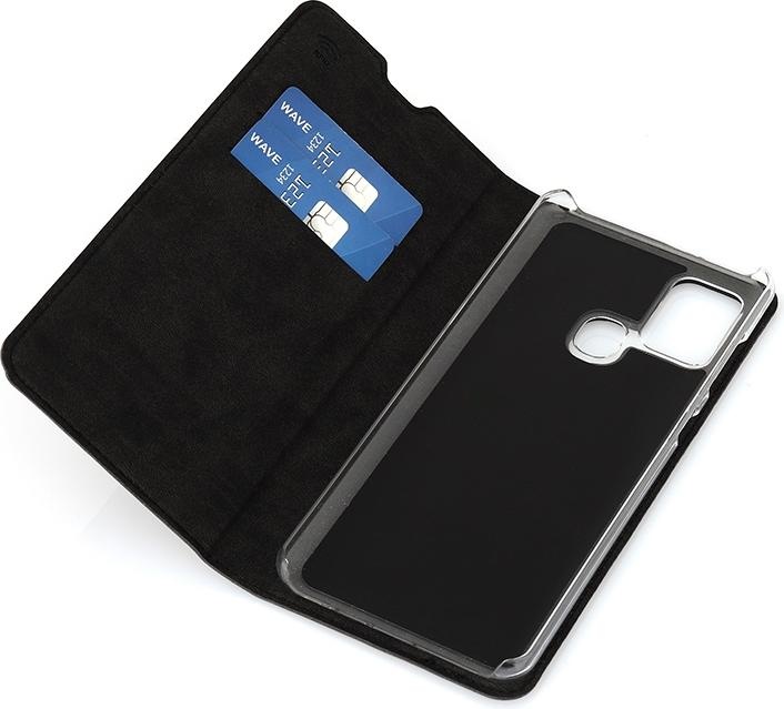 Produktbild Wave BookCase -suojakotelo, Samsung Galaxy A21s, musta (Samsung Galaxy A21s)