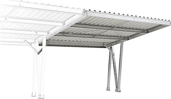 Image du produit kaiserkraft Fahrzeugüberdachung EcoCover für 2 Stellplätze mit Stahldach