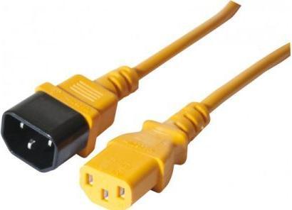 Exertis Connect IEC C13 extension cable, orange, 0.6m (0.60 m)