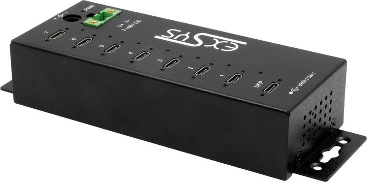 Actual product image Exsys Managed USB 3.2 Gen 1 Hub 7-Port (USB-C, 7 ports)