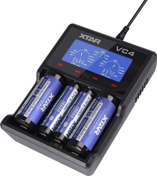 Produktbild Xtar VC4 (1 Stk., C, AAAA, AAA, A, AA, D, Ladegerät ohne Akku)