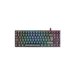 Gamiac TKL90G Gaming Tastatur, Kailh Red Switches, RGB - schwarz/grau (DE, Cablato), Tastiera, Nero, Grigio
