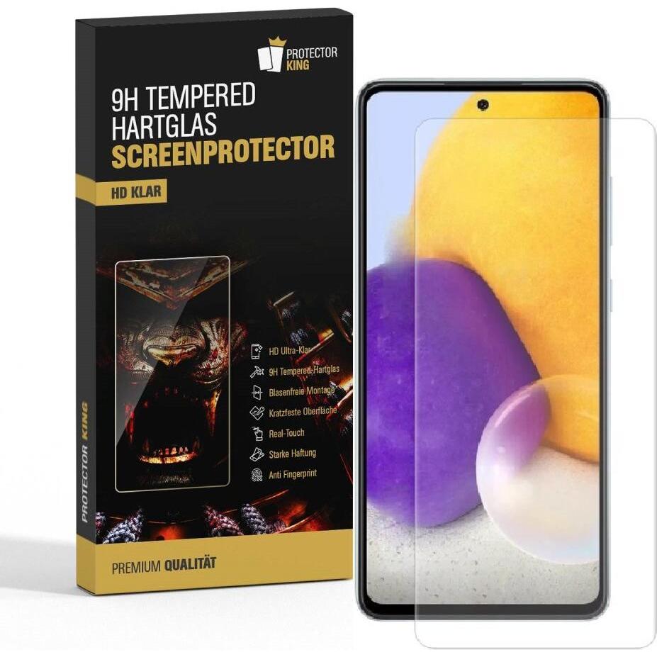 Protectorking 6x echtes Tempered 9H Panzerhartglas 3D KLAR (6 Stück, Samsung Galaxy A53), Smartphone Schutzfolie