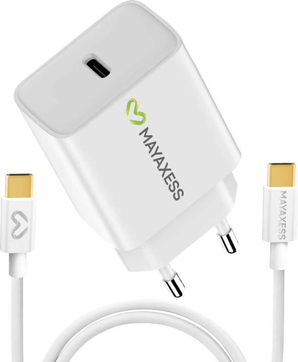 Produktbild Mayaxess Galaxy S25 FE Ladegerät + Kabel (20 W, 1 Port)
