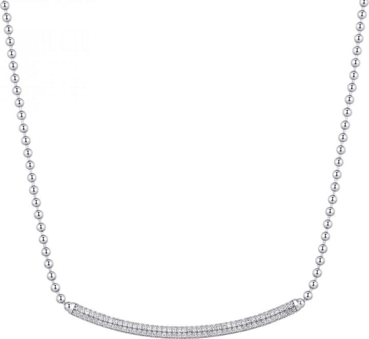 Immagine prodotto Rosato Incantevole collana in argento con zirconi Bianca RZBI01