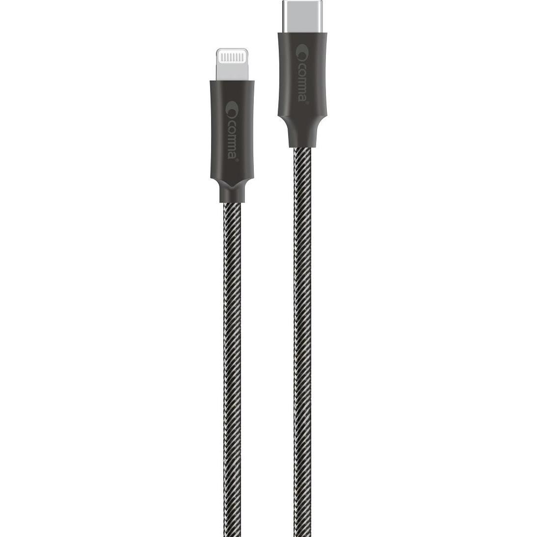 Thumbnail - Comma Kabel Jub MFi USB-C - Lightning 3A 1,5m grau (1.50 m, USB 3.2 Gen 1), USB Kabel