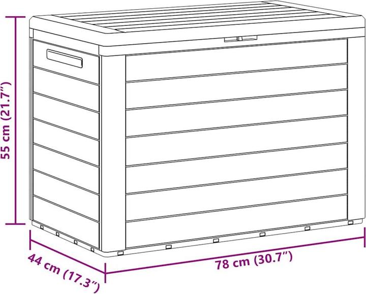 Actual product image vidaXL Aufbewahrungsbox