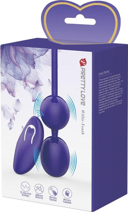 Actual product image Pretty Love Willie Youth Remote Control & Violet Vibration