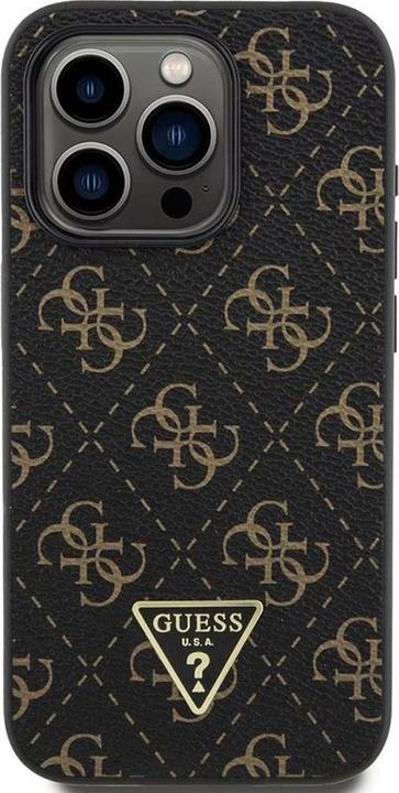 Produktbild Guess GUHCP16XPG4GPK iPhone 16 Pro Max 6.9" czarny/black hardcase New 4G Triangle (Apple iPhone 16 Pro Max)