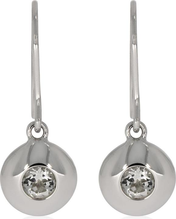 Produktbild Xen Ohrhänger mit Weisstopas ca. 0,6 ct. rhodiniert (925 Sterling Silber)