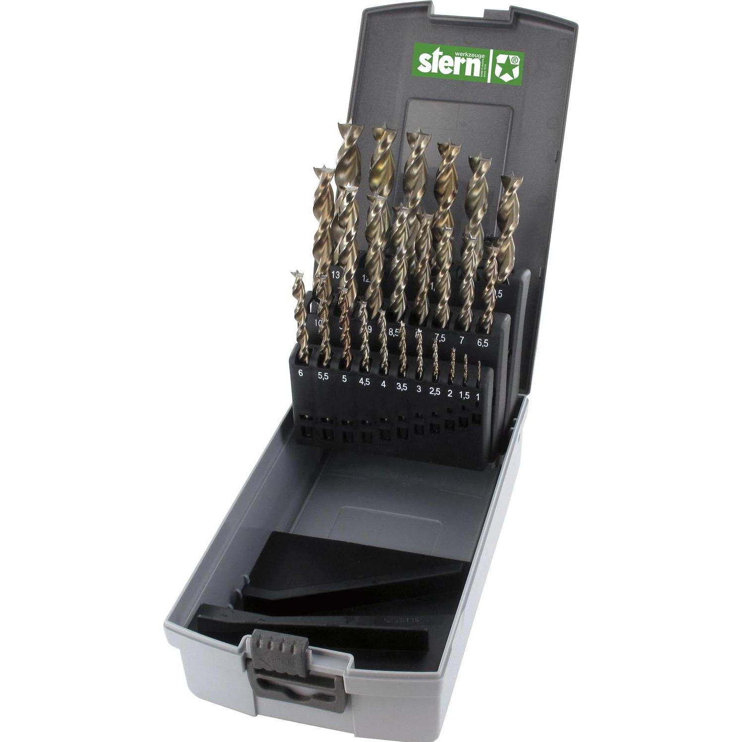 Stern, Bohrereinsatz, Holzspiralbohrer-Kassette Nr, 307 HS Bohrer ø 1-13 mm 25-teilig (1-13mm)