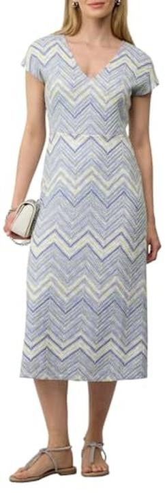 Image du produit S.Oliver Kleid Antailliertes Midikleid aus Strickjersey mit V-Ausschnitt (44)