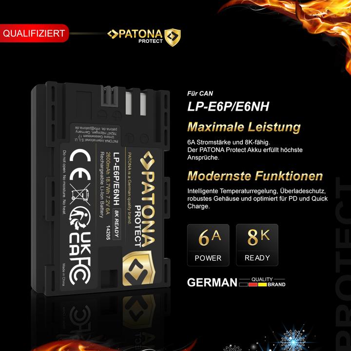 Actual product image Patona Protect Canon LP-E6P (Camera battery)