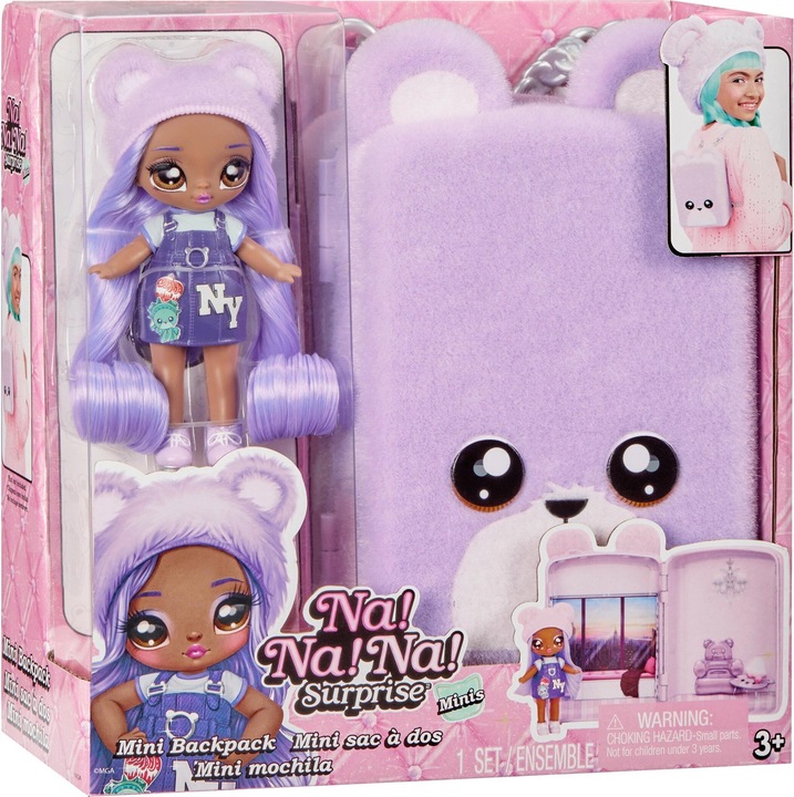 Actual product image MGA Na! Na! Na! Surprise Mini Backpack City Bear