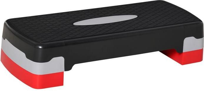 Produktbild Swisshandel24 Steppbrett Aerobic Fitness Heimtrainer Stepper 2-stufig höhenverstellbar(10/20 cm) geeignet Schwarz+