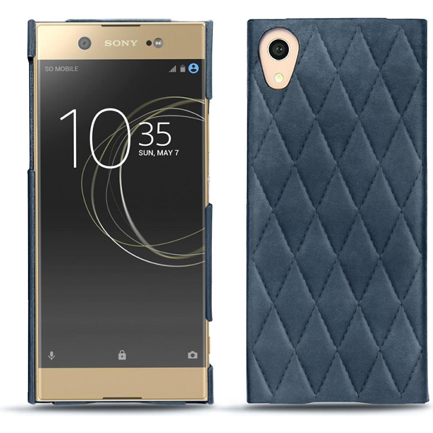 Noreve Lederschutzhülle (Sony Xperia XA1 Ultra), Smartphone Hülle, Blau
