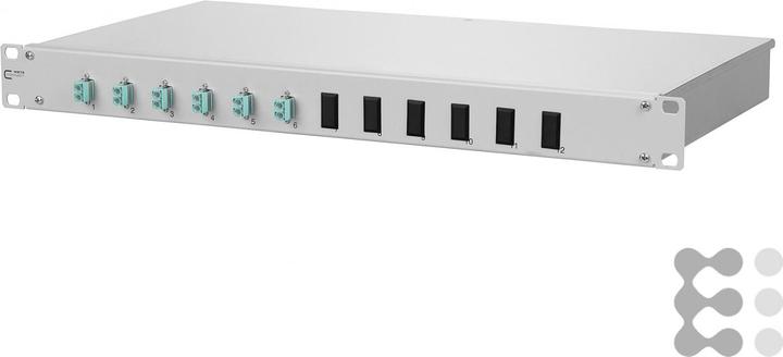 Produktbild Metz Connect 1502557706-F LWL-Patchfeld OpDAT FIX 6xLC-D OM3 eingelegt