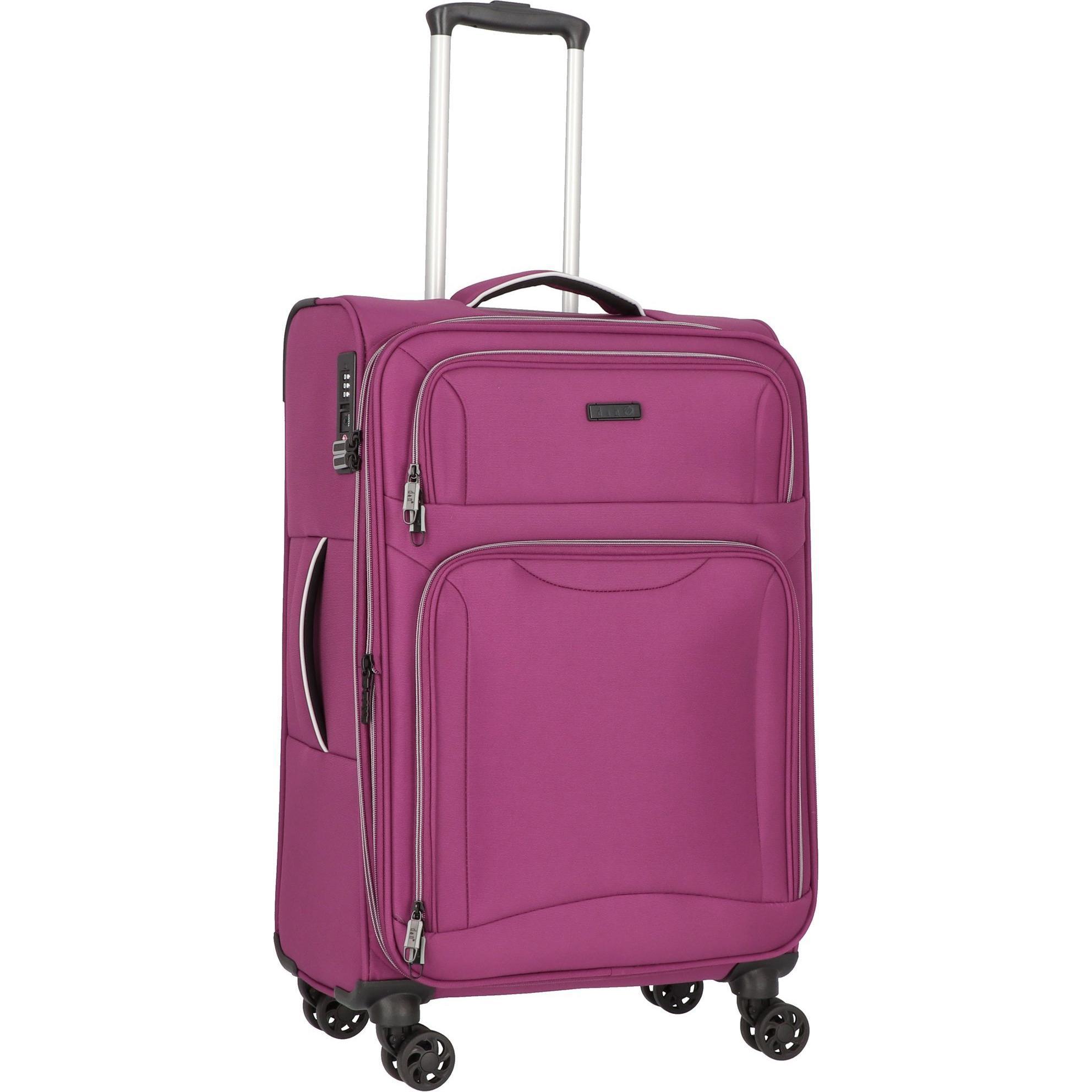 Thumbnail - D&N, Koffer, Travel Line 9204 4 Rollen Kofferset 3-teilig, Violett, (202 l, XL (ab 115l))
