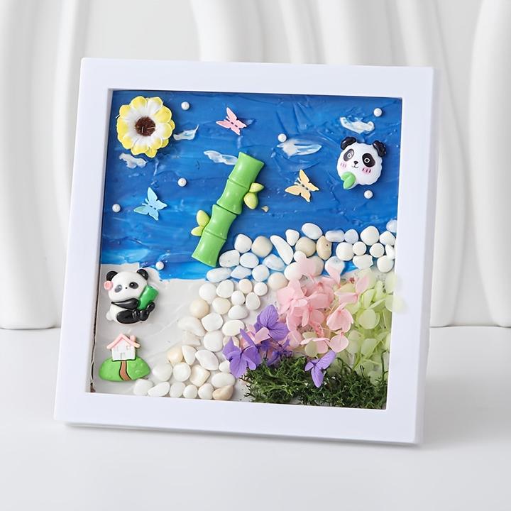 Produktbild Activity Board Handmade Diy Geschenk Fotorahmen Dekorative Malerei Mikro Landschaft 3D Dreidimensionale Textur