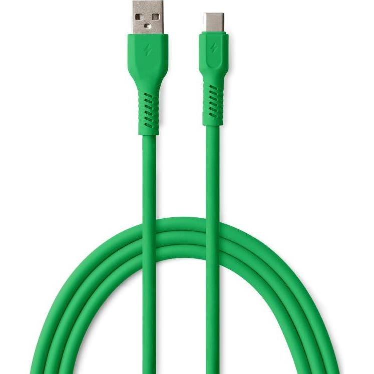 Forever COLORUM Kabel USB-A - USB-C 1,8m 3A CK60-AC-04 xGreen (1.80 m, USB 3.0), USB Kabel