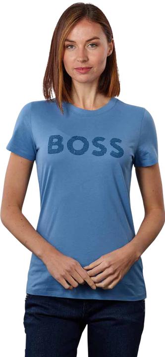 Produktbild Hugo Boss Boss Orange Short Sleeve Elogo T-Shirt Crew Neck Open Blue (M)