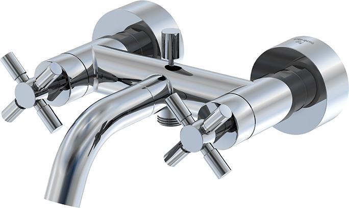 Actual product image Steinberg 250 series bath faucet, surface mounting, two-handle, 2 consumers, projection 203mm, 25011