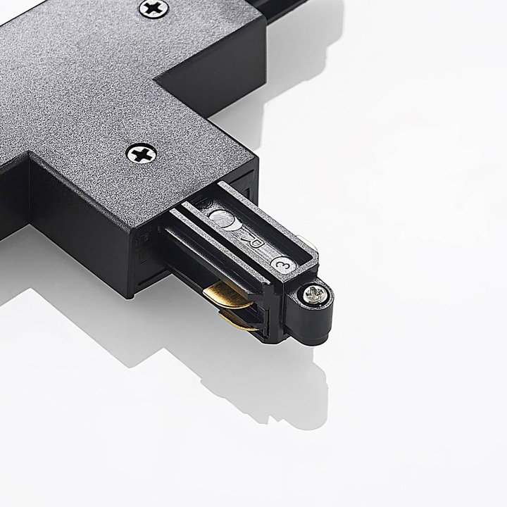 Image du produit Lindby Connecteur en T pour système monophasé, noir