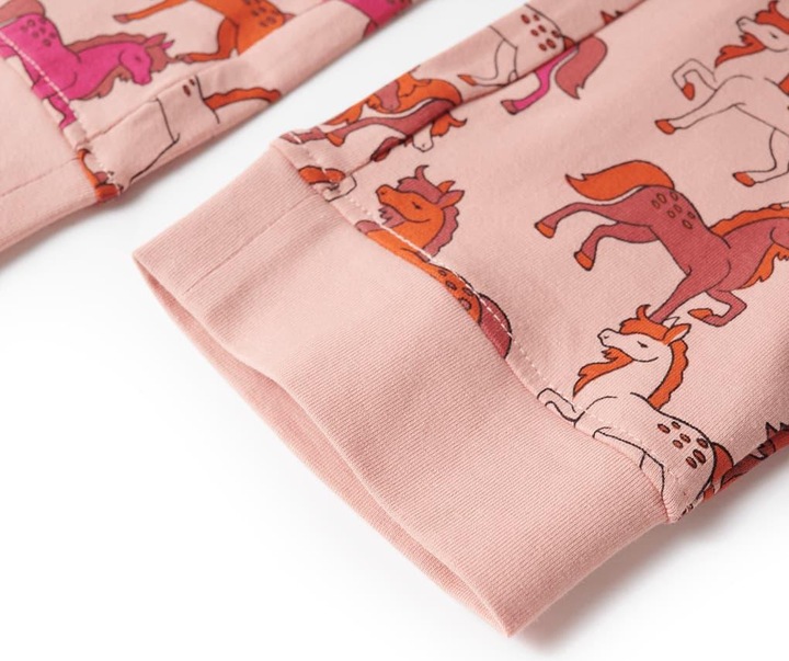 Actual product image VidaXL Children's pyjamas with long sleeves light pink 104,Material: 95 (104)