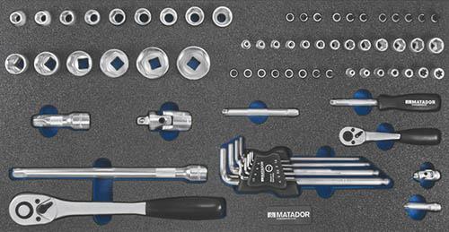 Bedrunka & hirth Werkzeugeinsatz, Inlett zweifarbig schwarz/blau
