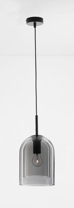 Actual product image Nova Luce VELOR pendant light E27 black smoke grey 240x18cm dimmable 9236700
