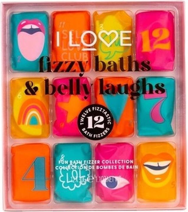 I Love Fizzy Baths & Belly Laughs 12 x 30 g