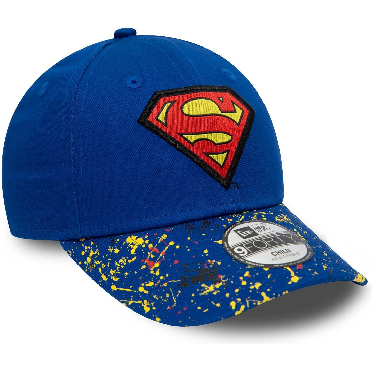 New Era, Jungen, Cap, 9Forty Kinder Cap - PAINTED Superman royal - Child, Blau, (53, 52 C, 54 C)