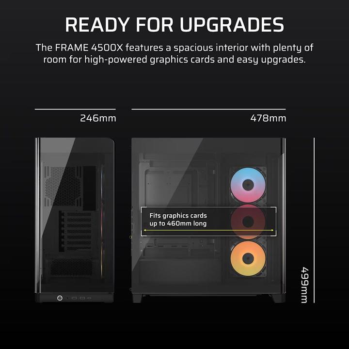 Produktbild Corsair Frame 4500X RS-R ARGB (ATX, E-ATX, mATX, Mini-ITX)