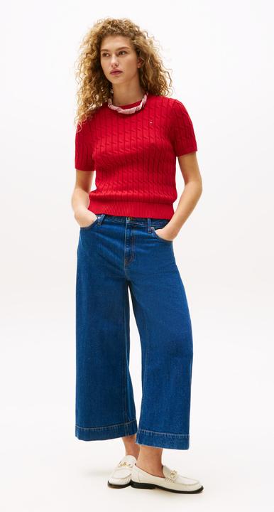 Produktbild Tommy Hilfiger Kabelkurzarmpullover (L)